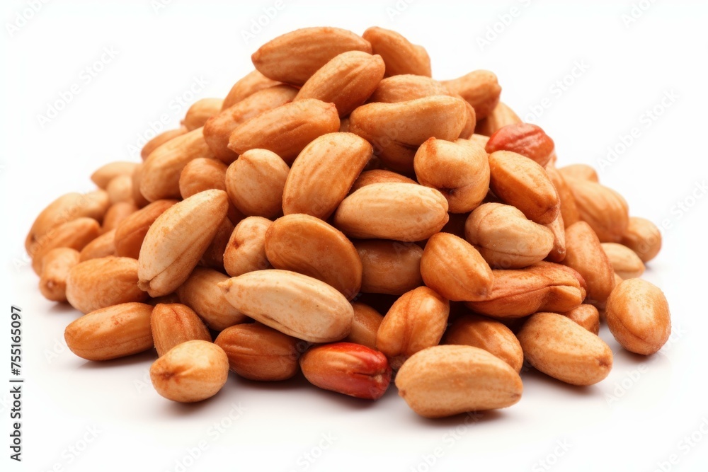 Savory Salted roasted peanuts. Seed snack food. Generate Ai