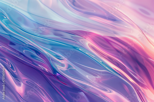Purple holographic abstract wave, background or pattern, creative design template