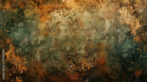 A rustic brown and green textured background, reminiscent of the earth and nature.