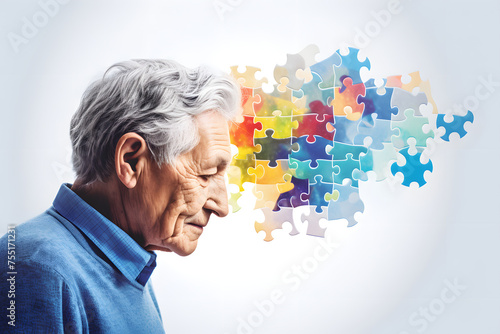 Parkinson's Disease Awareness Day. Portrait of an elderly man