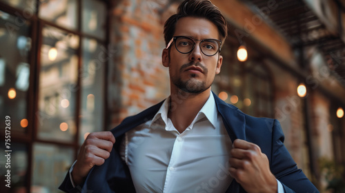  Businessman as Superhero