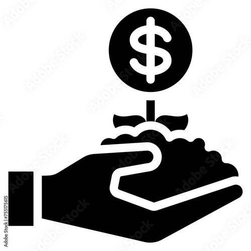 Give Financial Growth Icon
