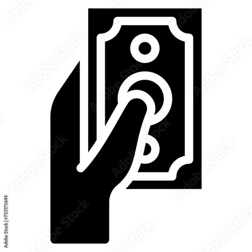 Give Cash Note Icon