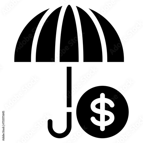 Insurance Protection Umbrella Icon