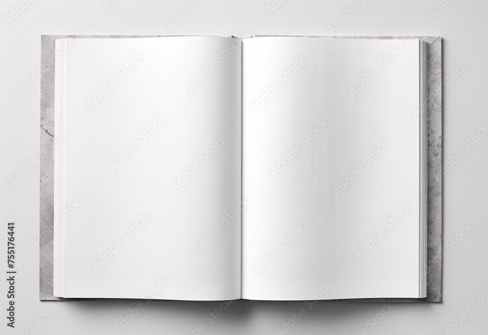 empty open magazine mockup empty open magazine mockup