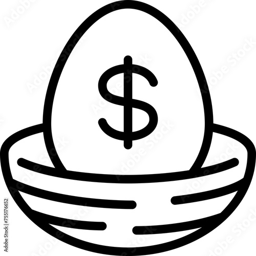Financial Nest Egg Icon