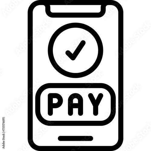 Mobile Payment Button Icon