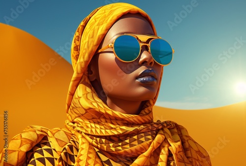 female african artist wears sunglasses © IgnacioJulian