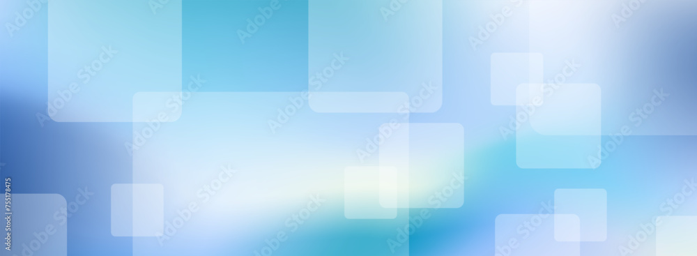 Banner, Business abstract web header background with round squares shapes