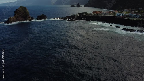 view of the sea at sunset