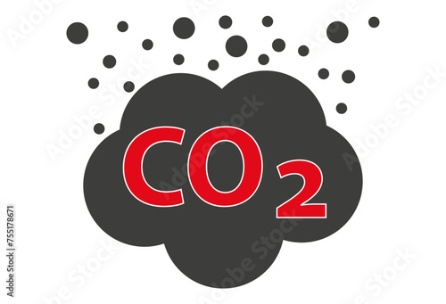 co2 Emissions, Vektor, Icon