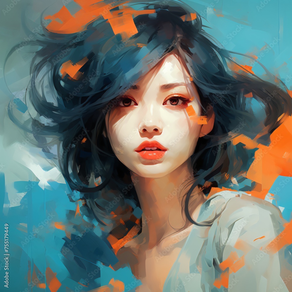 january 19| deviant art girl art by asian painter