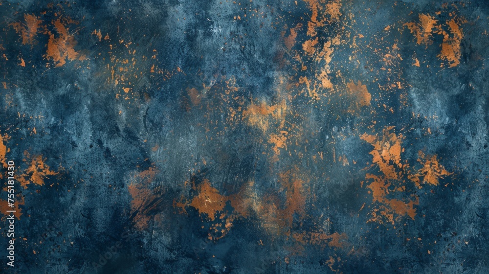Moody indigo and copper textured background, representing introspection and warmth. Moody indigo and copper textured background, representing introspection and warmth.