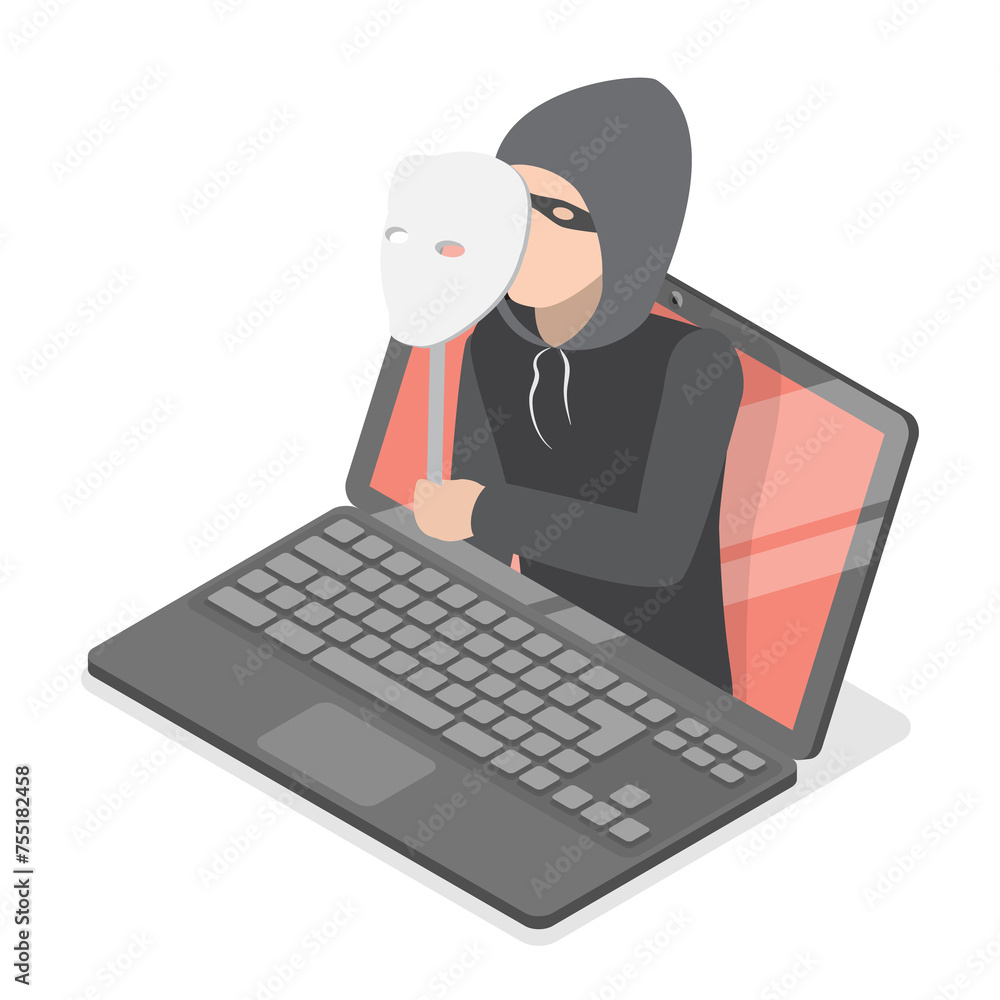 3D Isometric Flat Set of Hacker Icons. Item 2 3D Isometric Flat Set of Hacker Icons. Item 2