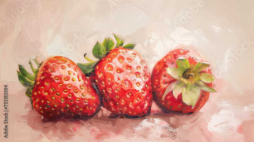 Strawberries art