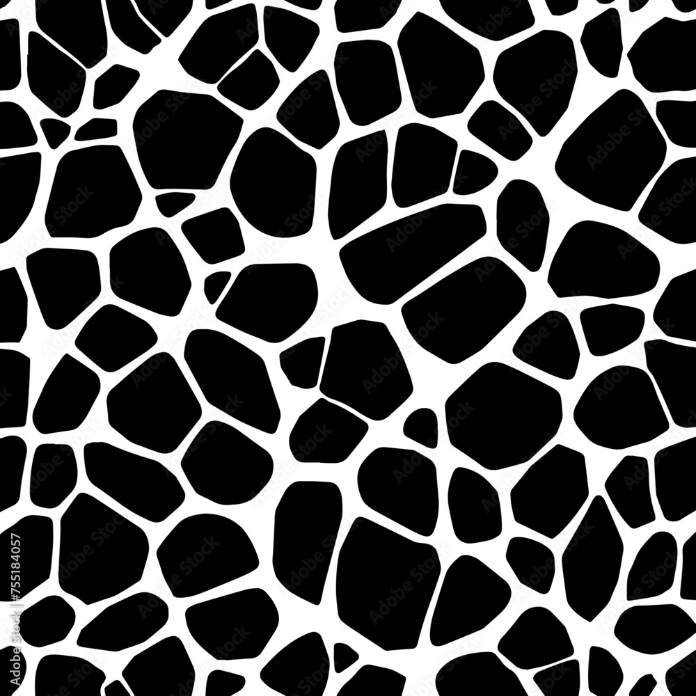 Seamless rock stone background black and white for design and decorate Seamless rock stone background black and white for design and decorate
