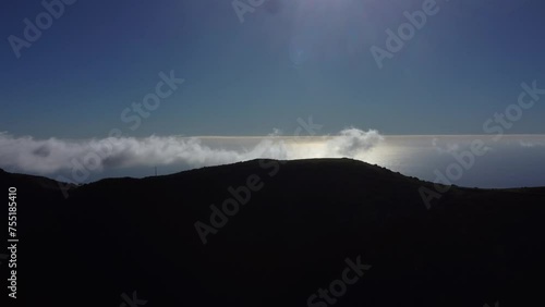 clouds over the mountains
