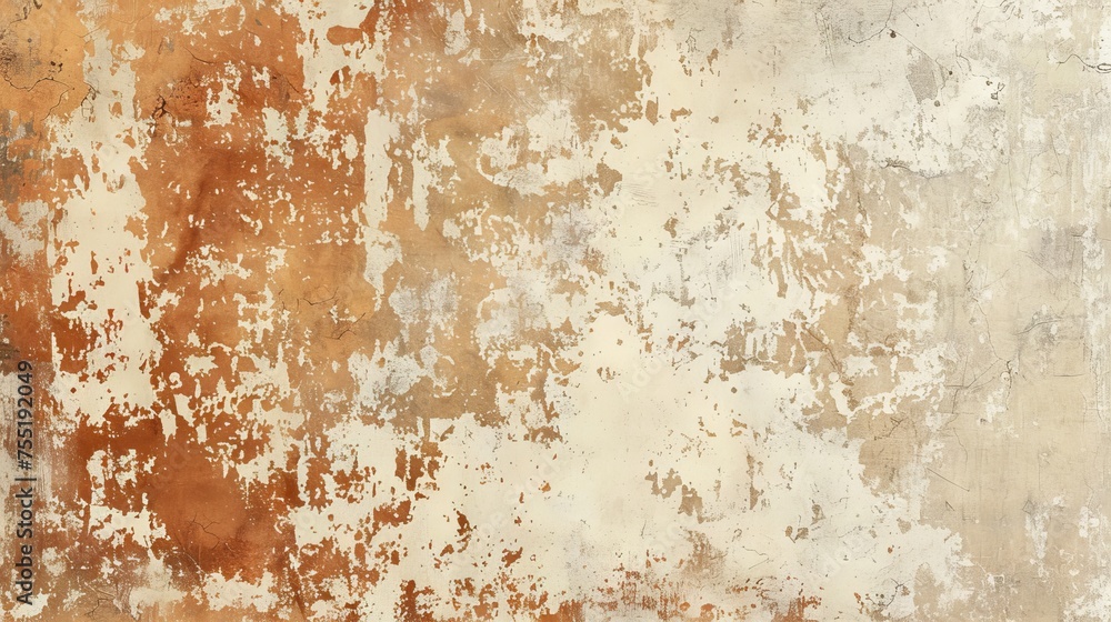 Warm cinnamon and ivory textured background, conveying comfort and simplicity.