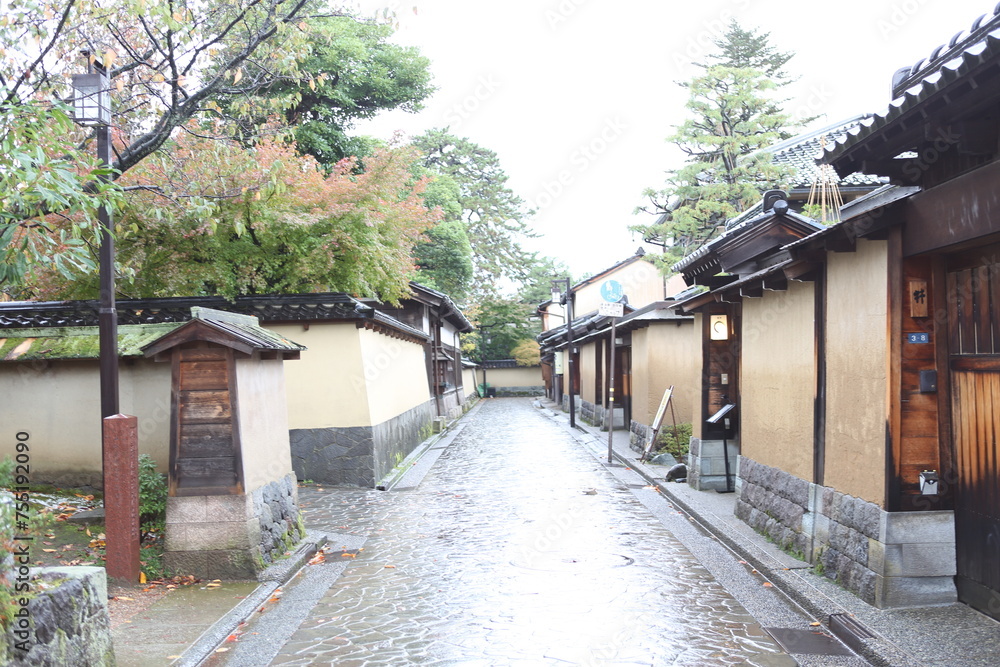 Nagamachi Samurai District in Kanazawa, Ishikawa Prefecture, Japan. High quality photo