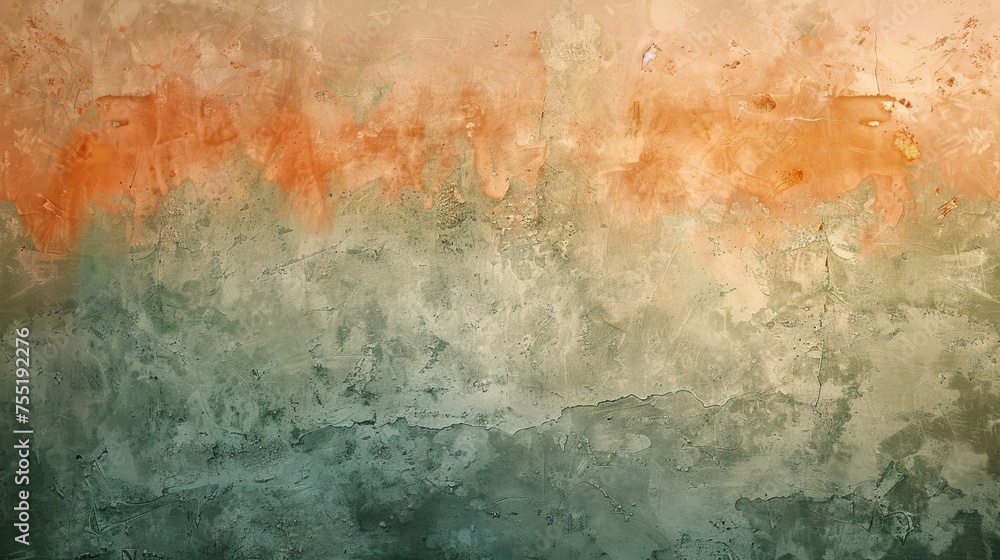 Warm peach and sage green textured background, representing softness and wisdom.