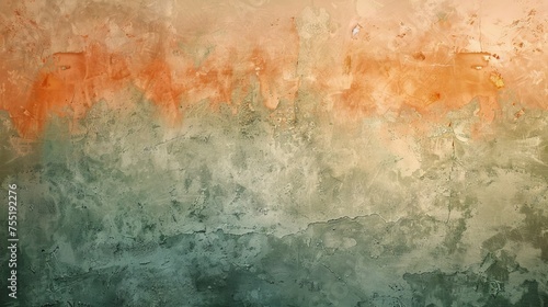 Warm peach and sage green textured background  representing softness and wisdom.