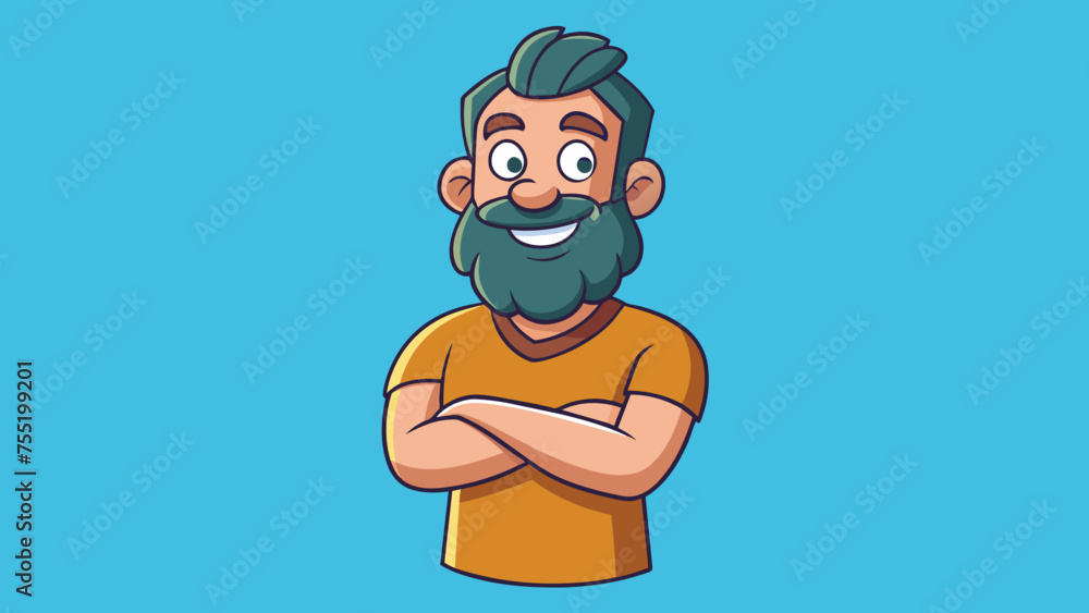 Illustration of a happy men Illustration of a happy men