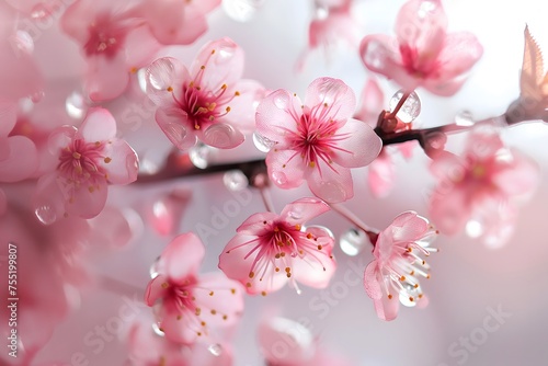 Blühende Kirschblüten am Baum