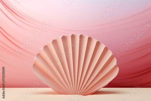 Innovative Shell mockup background. Tropical nature. Generate Ai