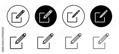 Edit icon vector set collection for web