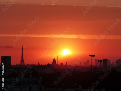 Coucher de soleil sur Paris © Cyndie