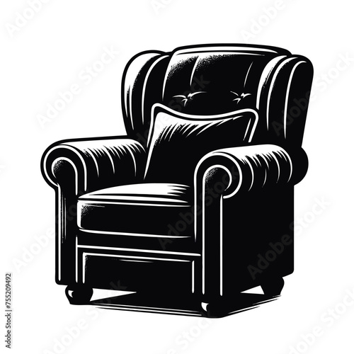 Elegant Armchair Silhouette