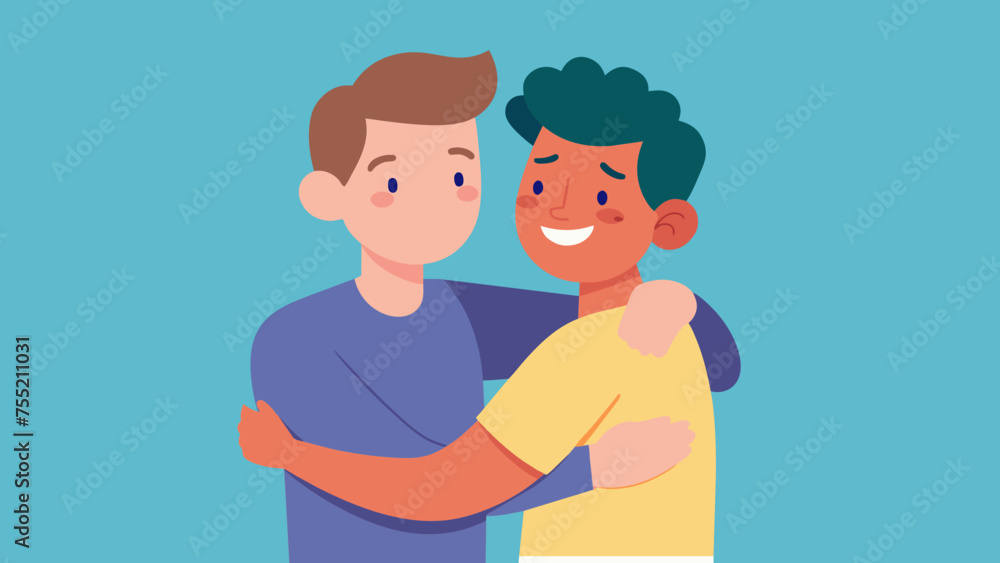 illustration of two friend illustration of two friend