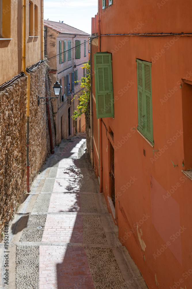 Fototapeta premium Panorama of Old town of Menton, France
