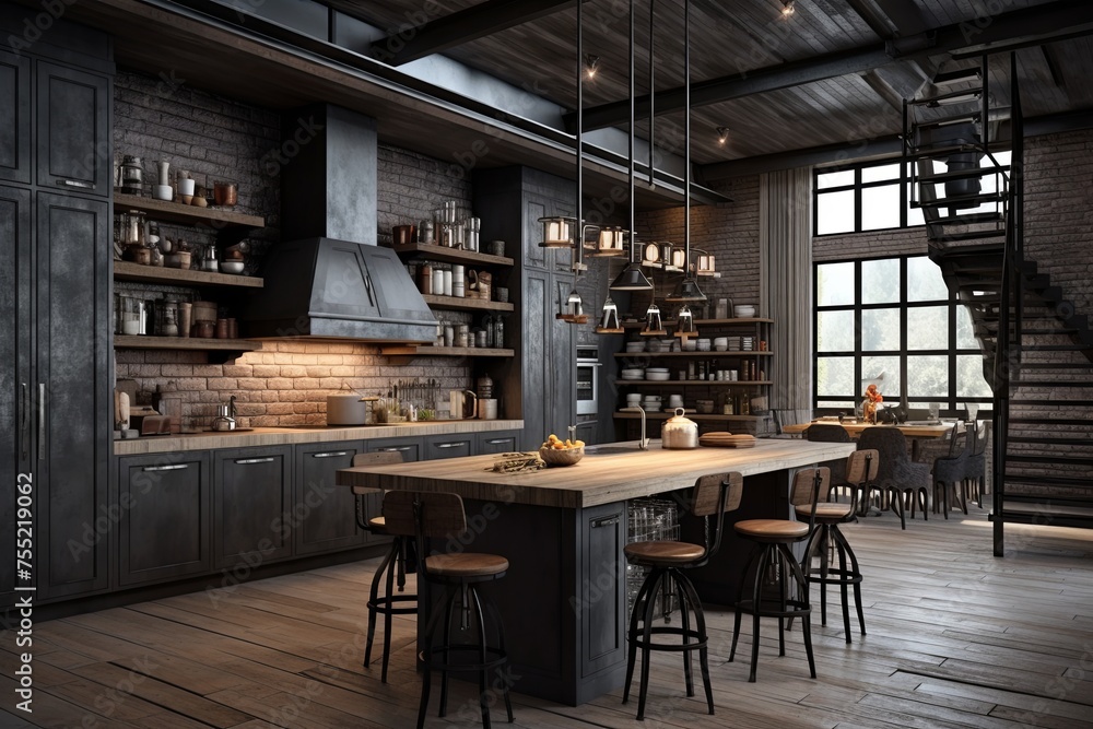 Rustic Industrial Kitchen Design: Unveiling Textures and Materials Rustic Industrial Kitchen Design: Unveiling Textures and Materials