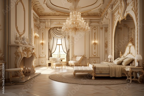 Opulent Chandeliers and Regal Style: Lavish Royal Bedroom Inspirations © Michael