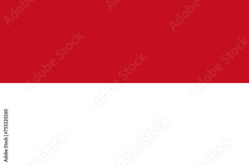 Monaco vector flag in official colors and 3:2 aspect ratio.