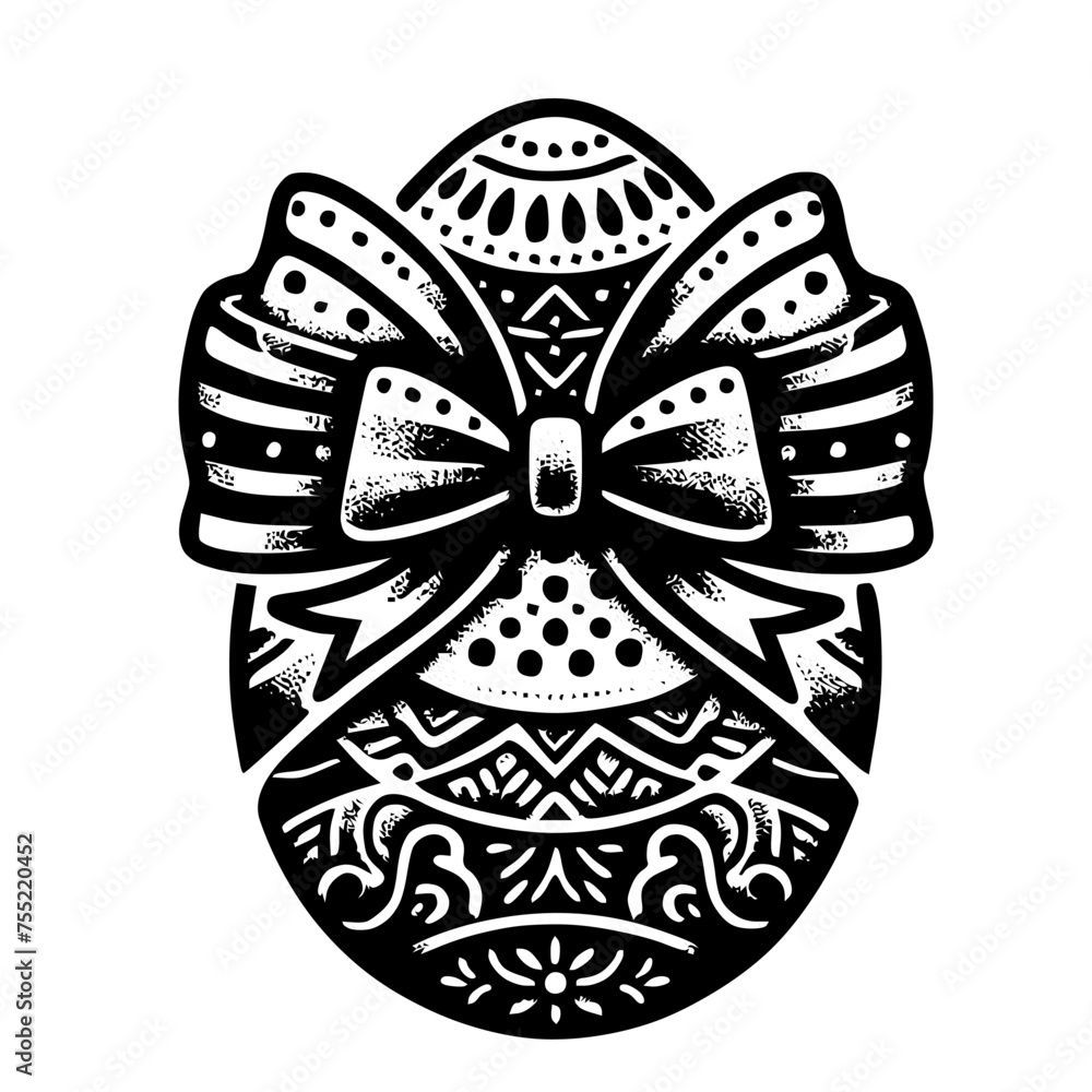 Easter egg coloring page with intricate patterns Easter egg coloring page with intricate patterns