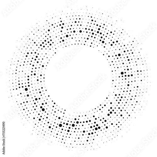 Circle halftone dotted background