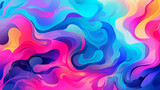 Vibrant Abstract Wave Pattern in Blue and Pink Tones