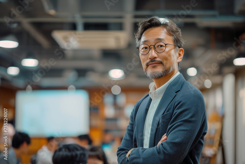 大学で教える教授