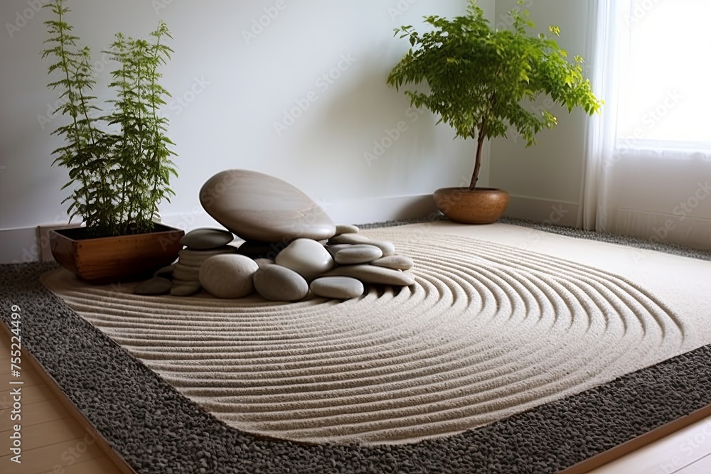 Zen Harmonies: Natural Rocks in Minimalist Garden Designs