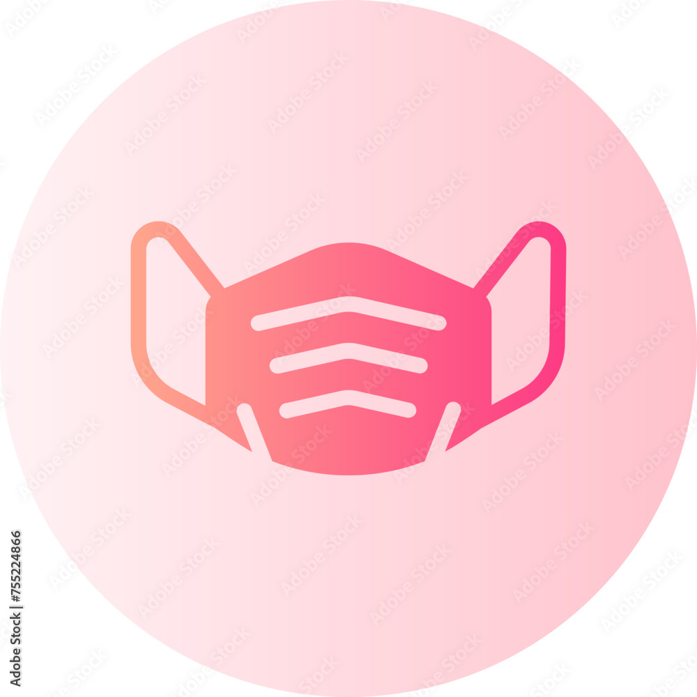 Obraz premium mask gradient icon