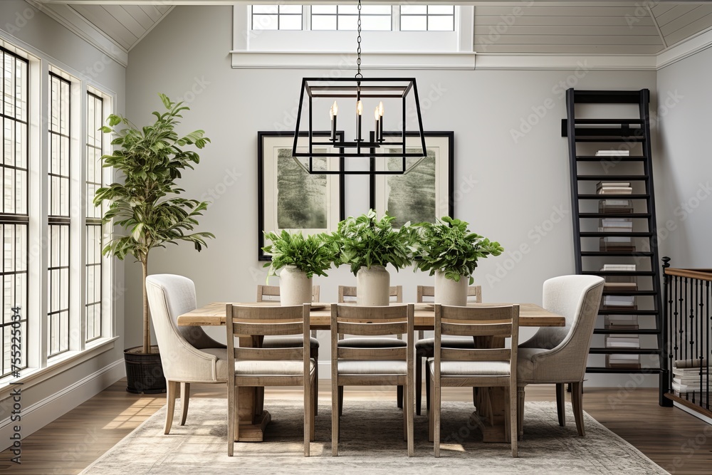 Ladder-Back Charm: Modern Farmhouse Dining Room Inspirations Ladder-Back Charm: Modern Farmhouse Dining Room Inspirations