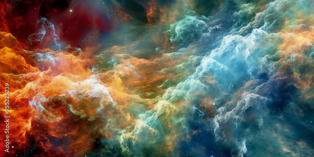 A composition of the Universe, view of Space A composition of the Universe, view of Space