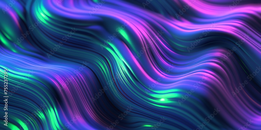 Obraz premium abstract background with smooth lines in blue and purple colors, abstract wavy liquid background. Creative design for poster, banner, cover.