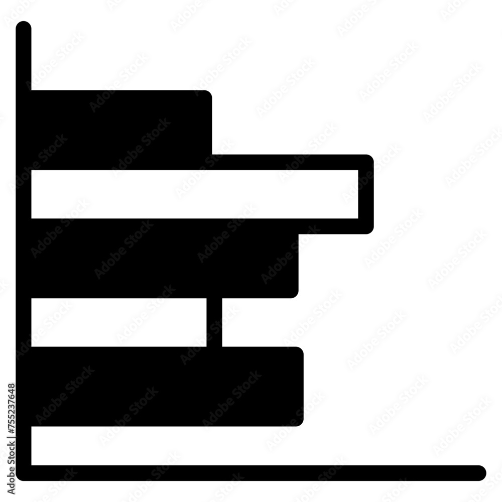 Growing graph simple icon Growing graph simple icon
