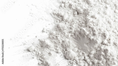 Isolated baking powder on a solid white background. Essential for every kitchen.