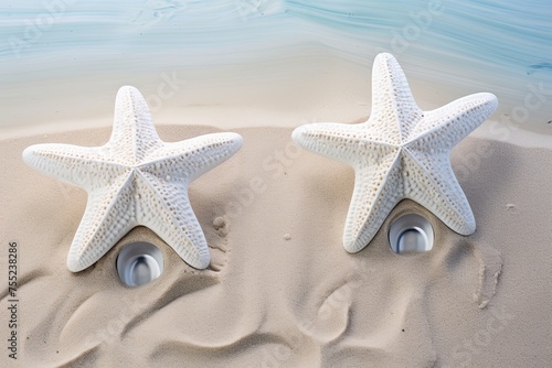 Starfish Wall Hooks & Oceanic Organization: Underwater Theme Bathroom Oasis Designs
