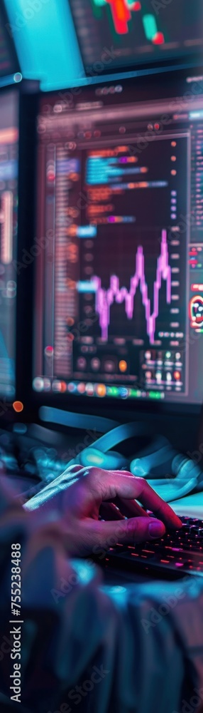 Obraz premium Analysts conducting a SWOT analysis on hydrogen energy using computers to assess market competitors and strategic positioning