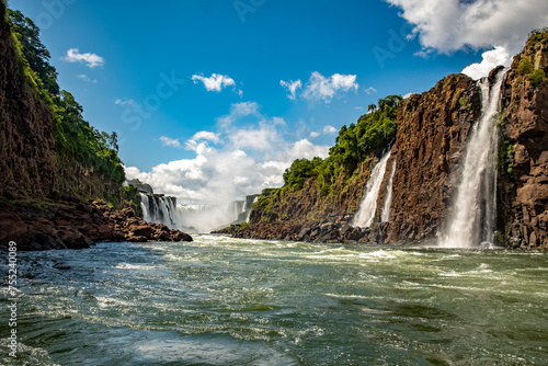 waterfall in the mountains